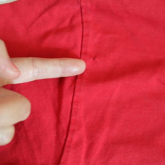 Y2K SPONGEBOB SILLY PANTS Red Tee / 10-12Y - Picture 6 of 7